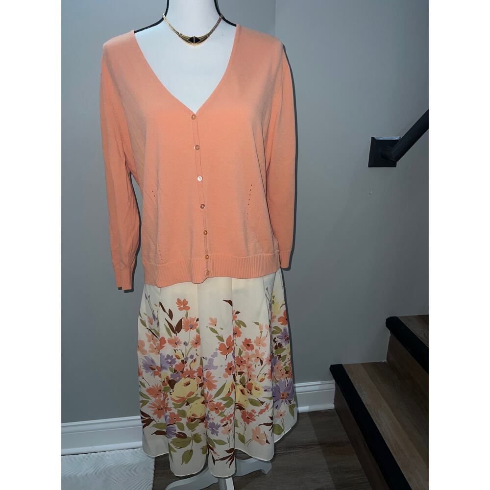 Vintage Norton McNaughton Skirt size 14 and Sweater size L Elegant Classic Sale!